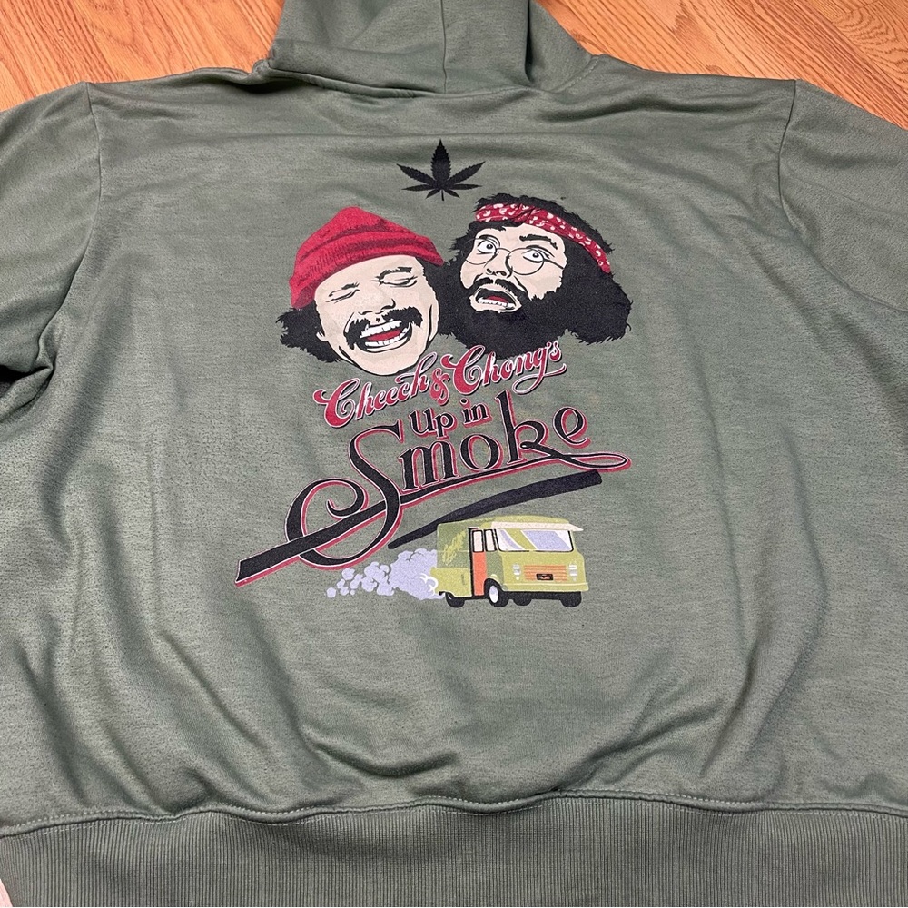 Members Only x Cheech & Chong Up in Smoke Limited Edition Green Hoodie